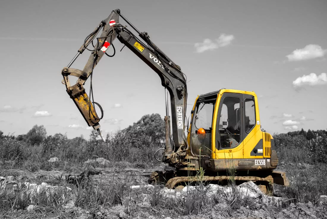 На базе мини экскаватора VOLVO EC55