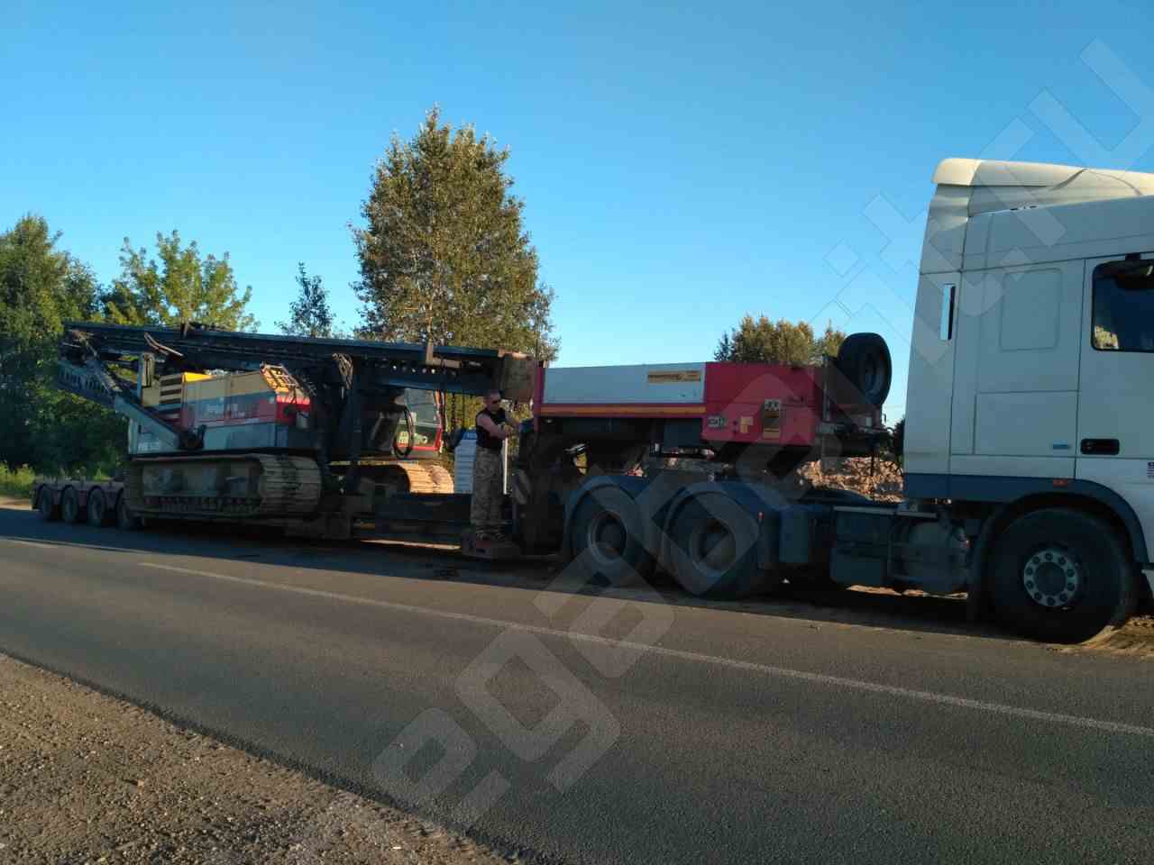 Перевозка установки горизонтального бурения (ГНБ)